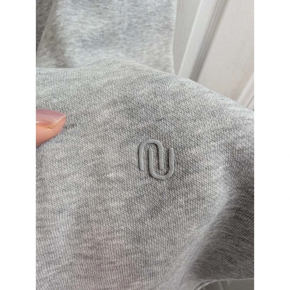 Nuuds Everyday‎ Sweatpants Women Heather Gray Relaxed Joggers Fleece - Size S